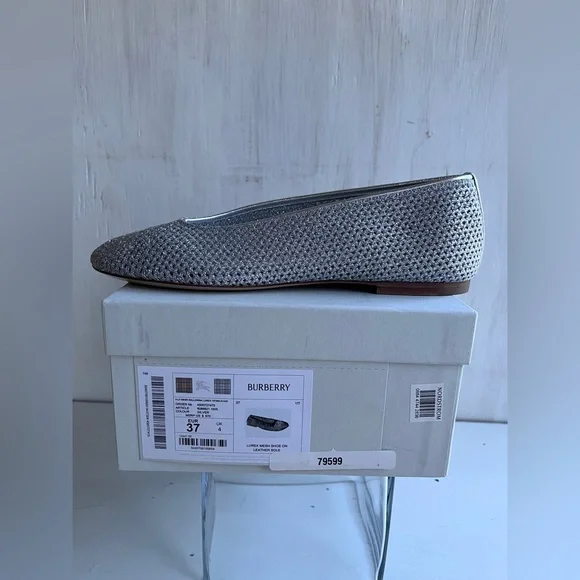 BURBERRY Mesh Ballerina Flat Size 37 - Picture 12 of 14